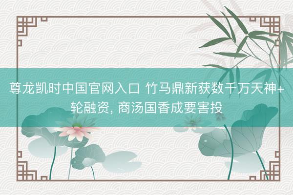 尊龙凯时中国官网入口 竹马鼎新获数千万天神+轮融资， 商汤国香成要害投