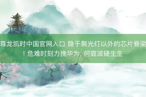 尊龙凯时中国官网入口 隐于聚光灯以外的芯片脊梁! 危难时刻力挽华为， 何庭波硬生生