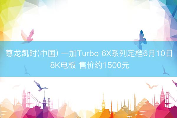 尊龙凯时(中国) 一加Turbo 6X系列定档6月10日 8K电板 售价约1500元