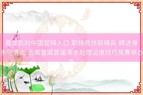 尊龙凯时中国官网入口 职场竞技砺精兵 精进身手守清流 云南宣威首届浑水处理运维技巧竞赛举办